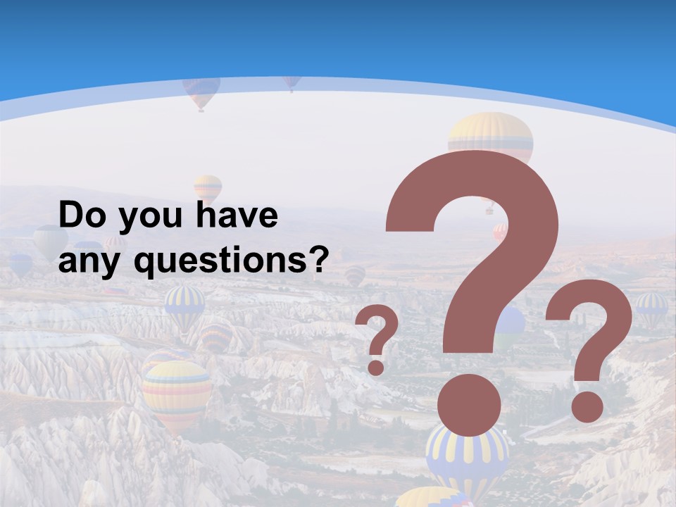 Ballooning Ballon Flying PowerPoint Template