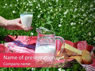 Cheese Grass Snow PowerPoint Template