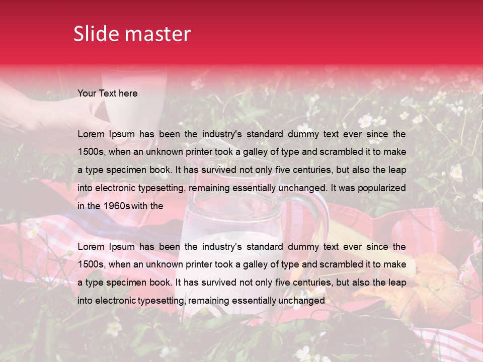 Cheese Grass Snow PowerPoint Template