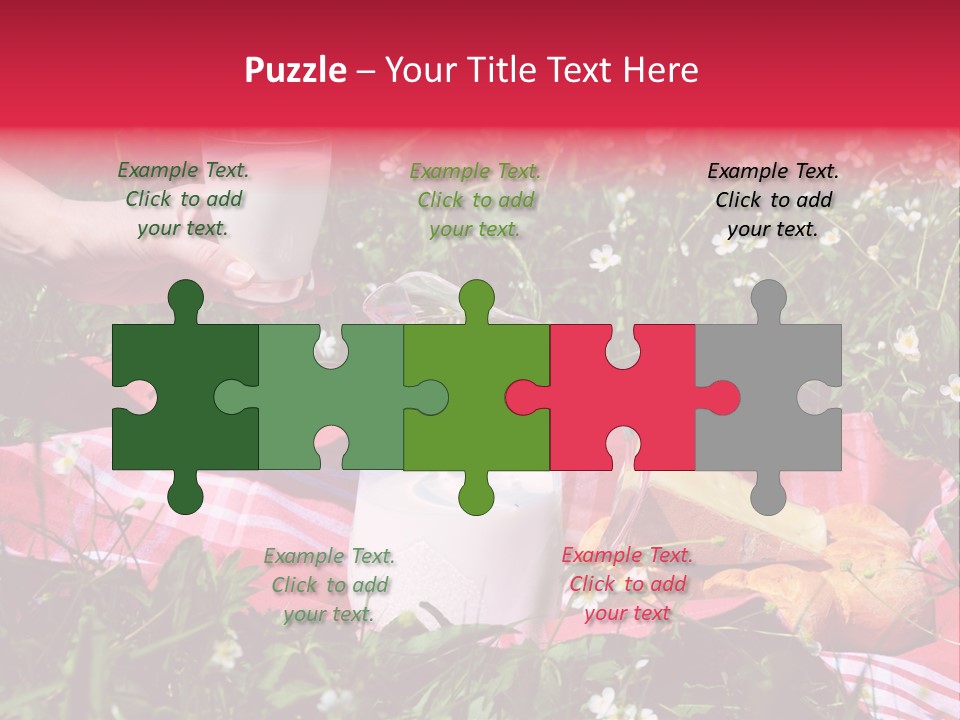 Cheese Grass Snow PowerPoint Template