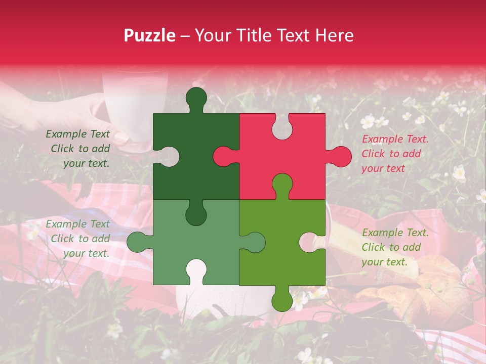 Cheese Grass Snow PowerPoint Template