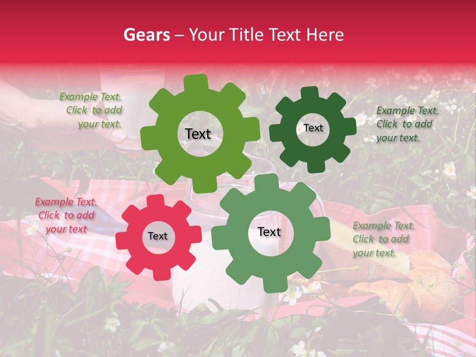 Cheese Grass Snow PowerPoint Template