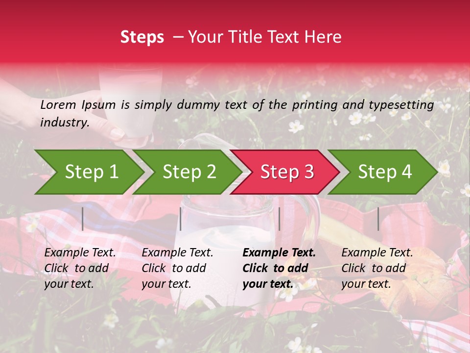 Cheese Grass Snow PowerPoint Template