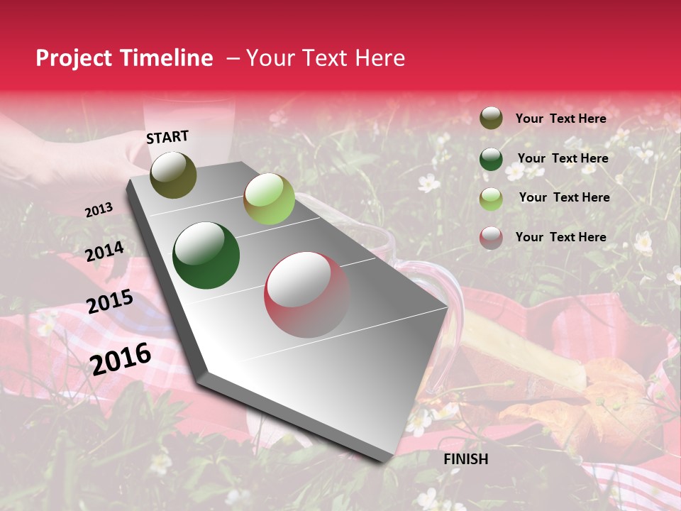 Cheese Grass Snow PowerPoint Template