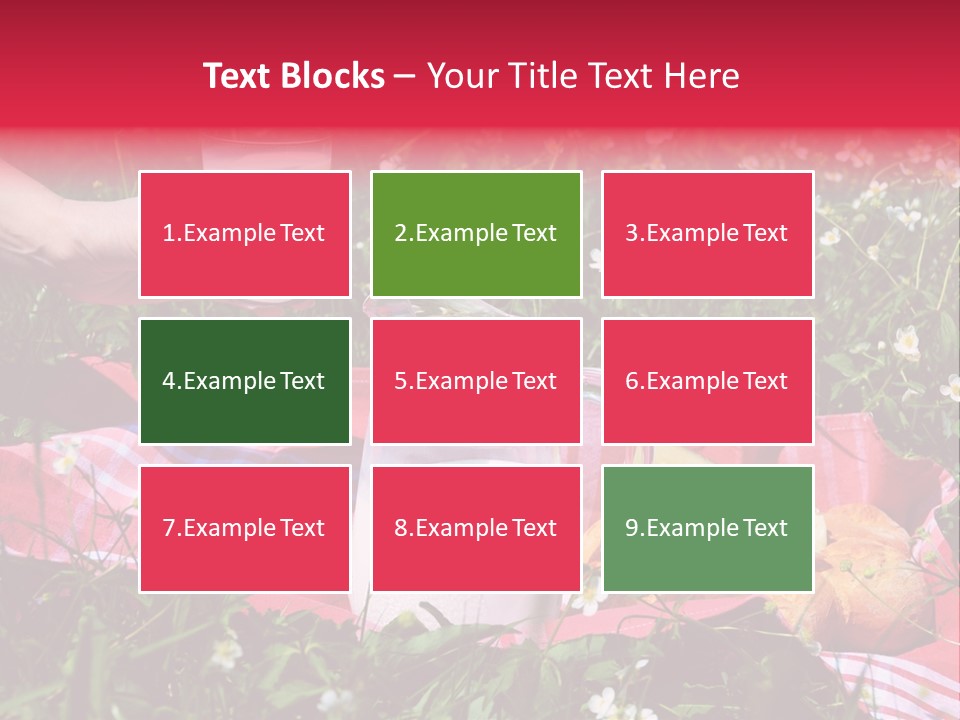 Cheese Grass Snow PowerPoint Template