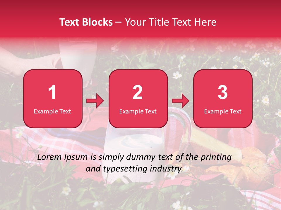 Cheese Grass Snow PowerPoint Template