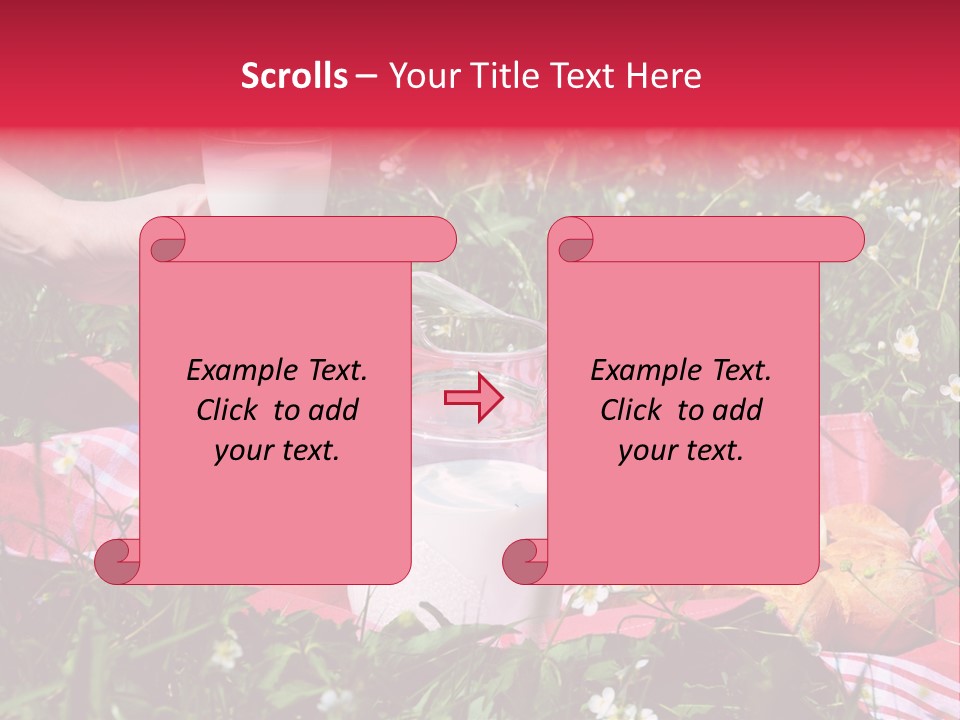 Cheese Grass Snow PowerPoint Template