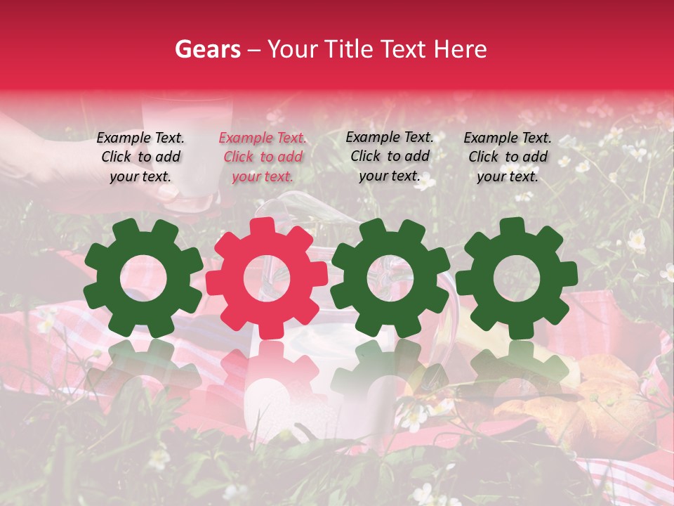 Towel Summer Milky PowerPoint Template