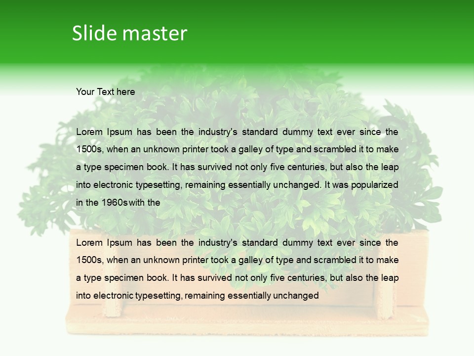 Garden Parsley Green PowerPoint Template