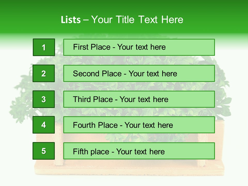 Garden Parsley Green PowerPoint Template