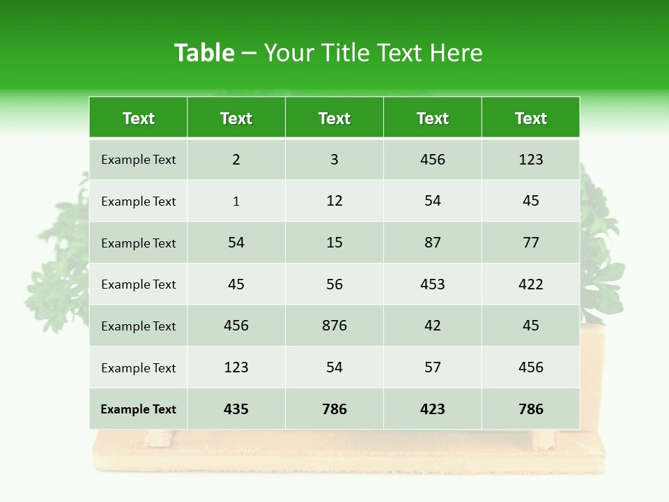 Garden Parsley Green PowerPoint Template