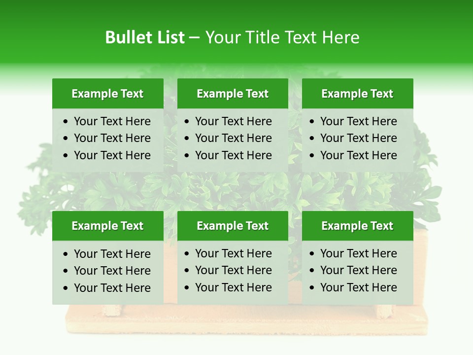 Garden Parsley Green PowerPoint Template