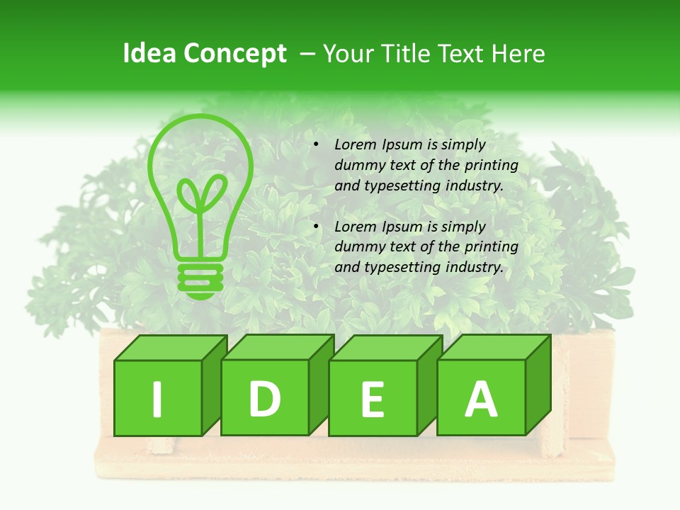 Garden Parsley Green PowerPoint Template