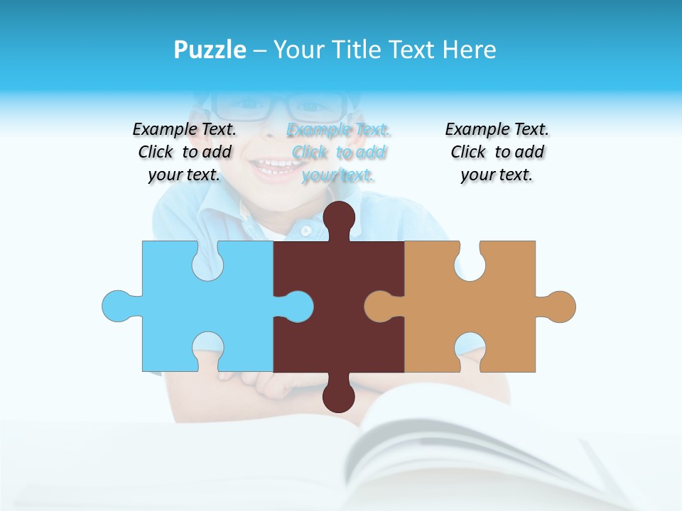 Preschool People Eyeglasses PowerPoint Template