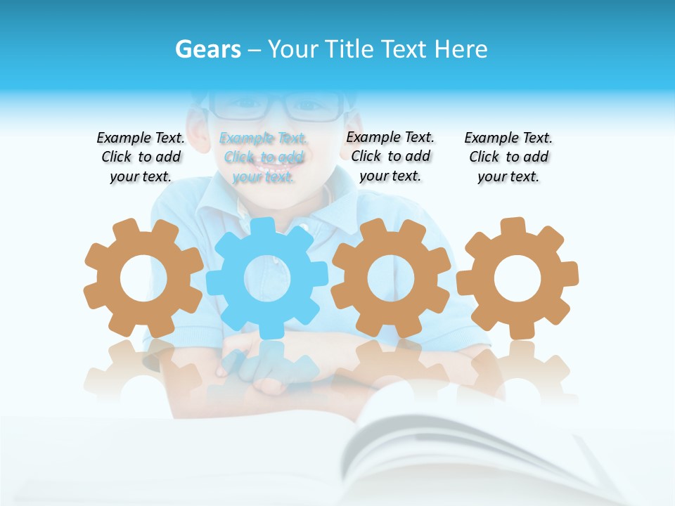 Preschool People Eyeglasses PowerPoint Template