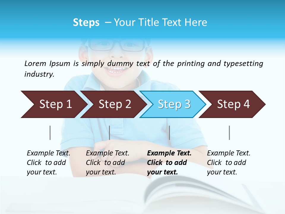 Preschool People Eyeglasses PowerPoint Template