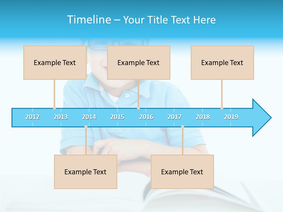 Preschool People Eyeglasses PowerPoint Template
