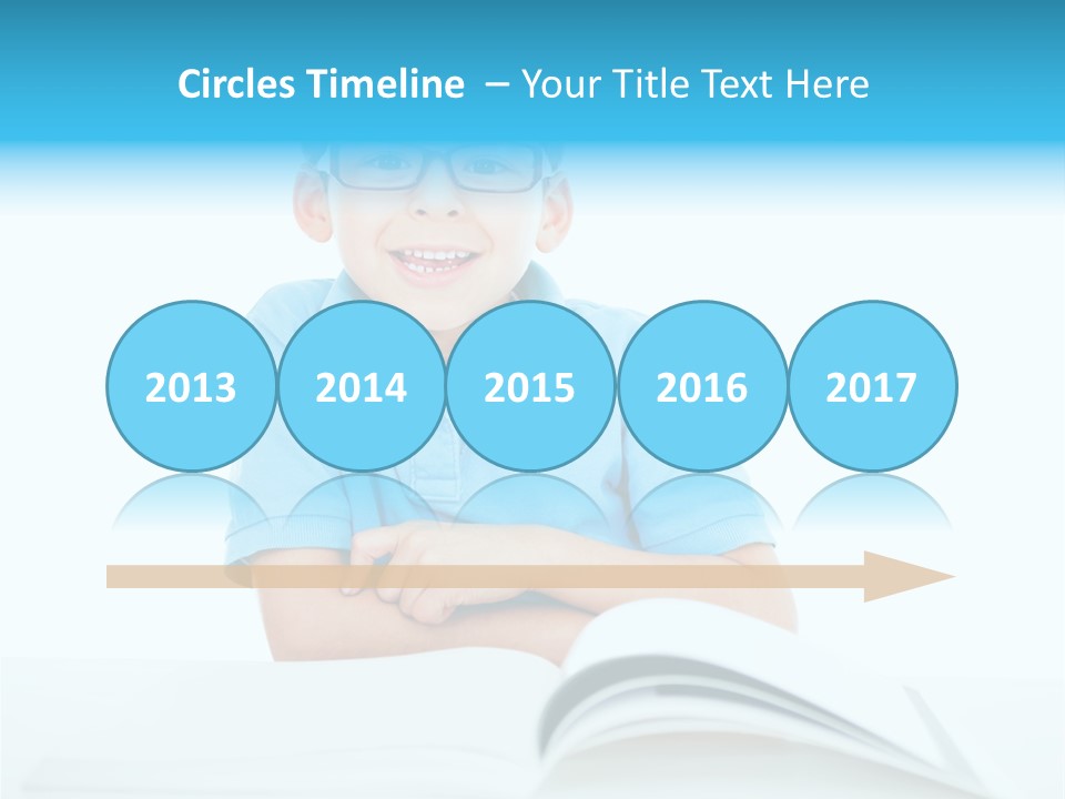 Preschool People Eyeglasses PowerPoint Template