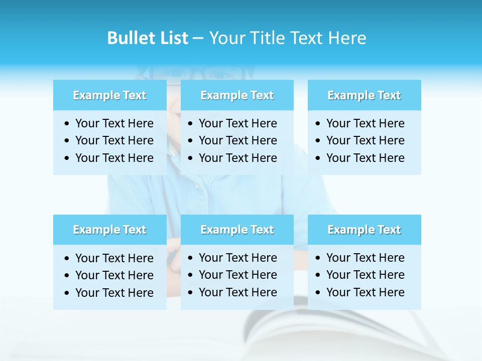 Preschool People Eyeglasses PowerPoint Template