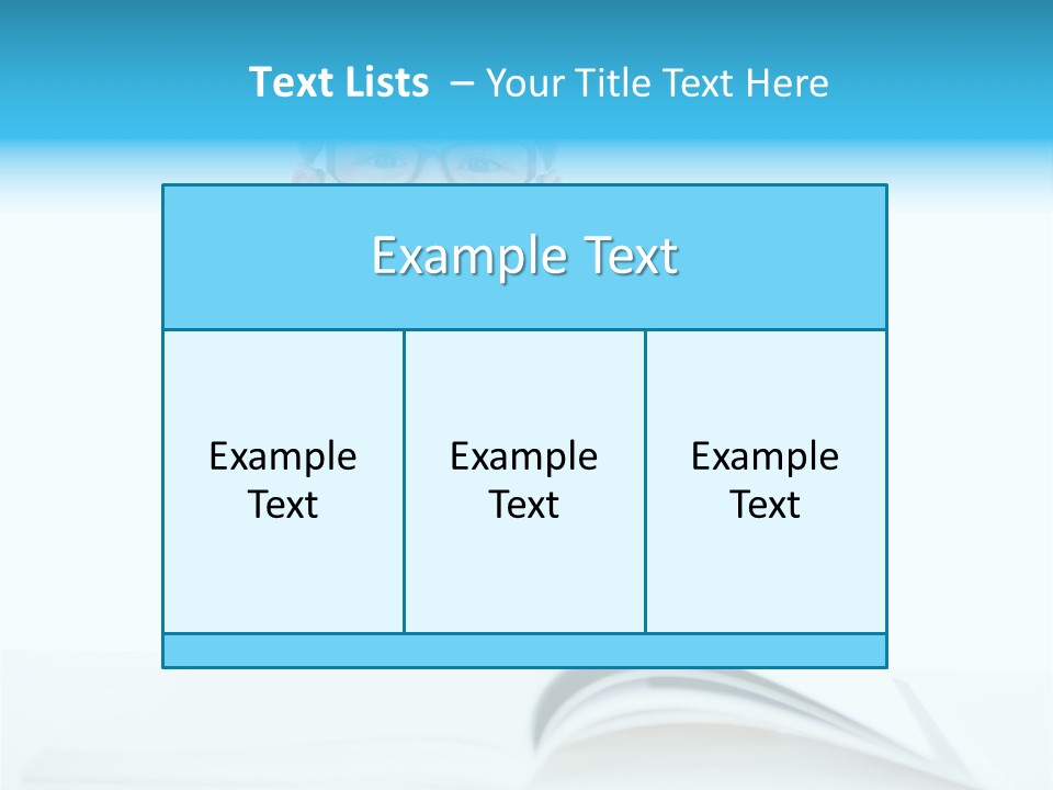 Preschool People Eyeglasses PowerPoint Template