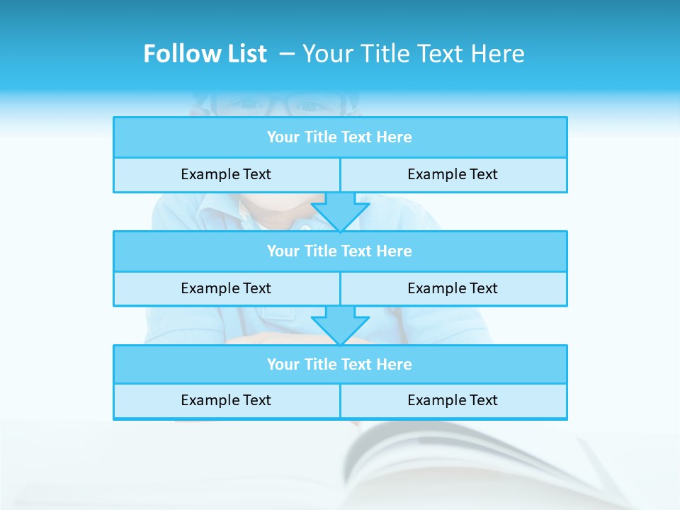 Preschool People Eyeglasses PowerPoint Template