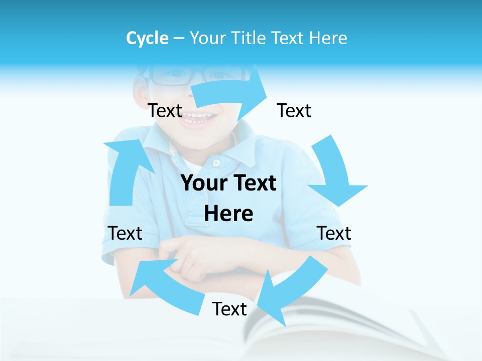 Preschool People Eyeglasses PowerPoint Template