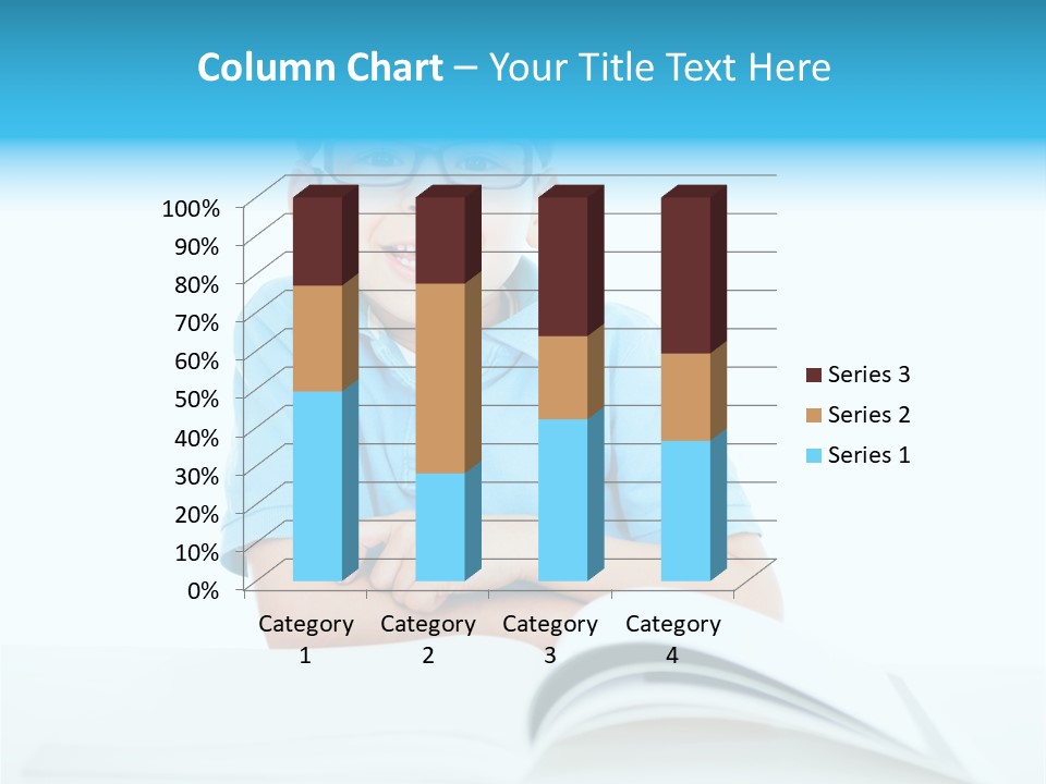 Preschool People Eyeglasses PowerPoint Template
