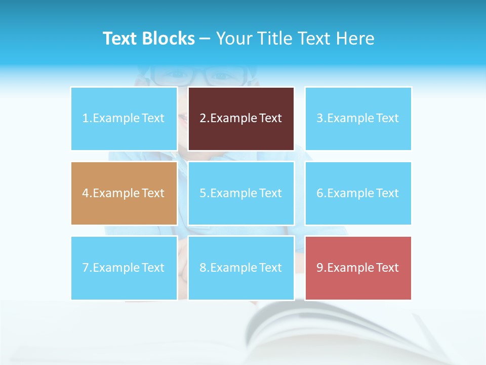 Preschool People Eyeglasses PowerPoint Template