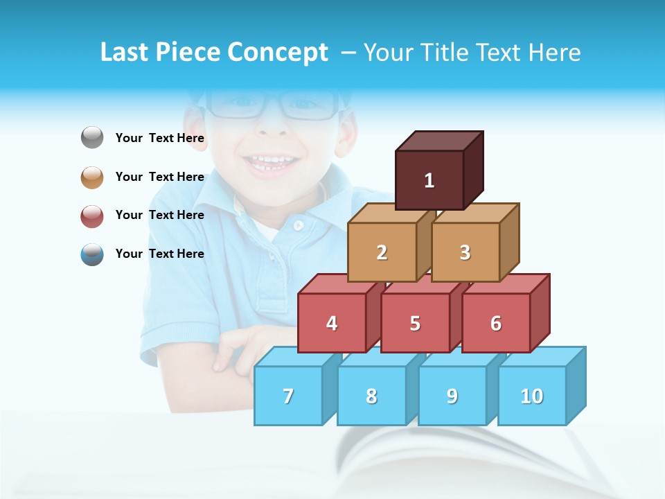 Preschool People Eyeglasses PowerPoint Template
