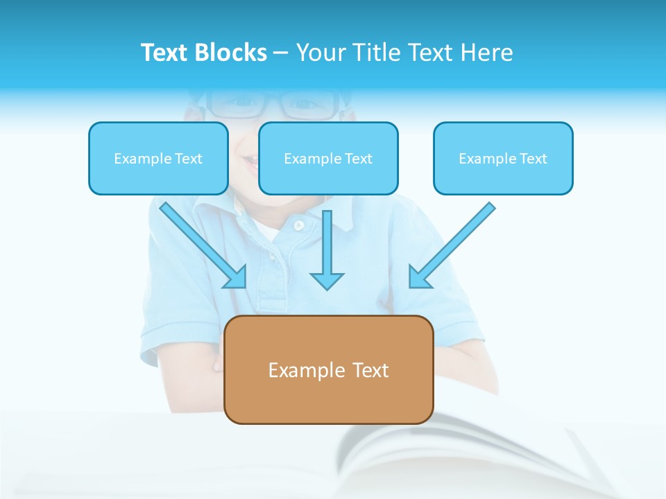 Preschool People Eyeglasses PowerPoint Template
