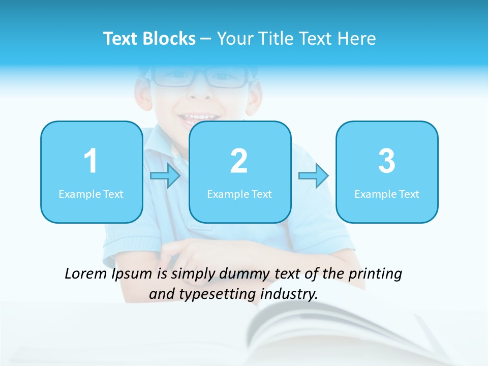 Preschool People Eyeglasses PowerPoint Template