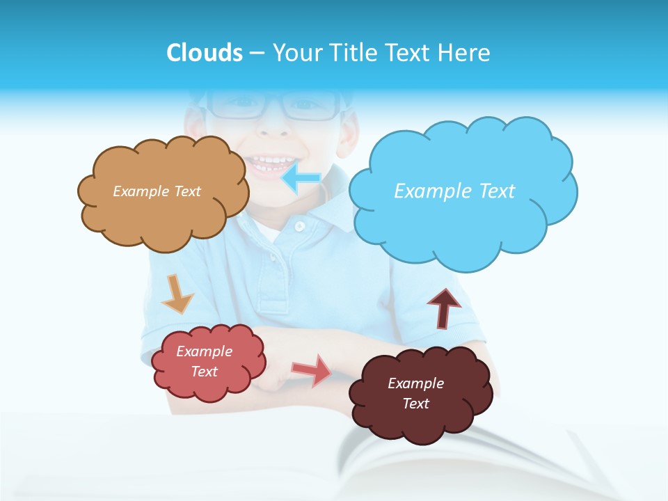 Preschool People Eyeglasses PowerPoint Template