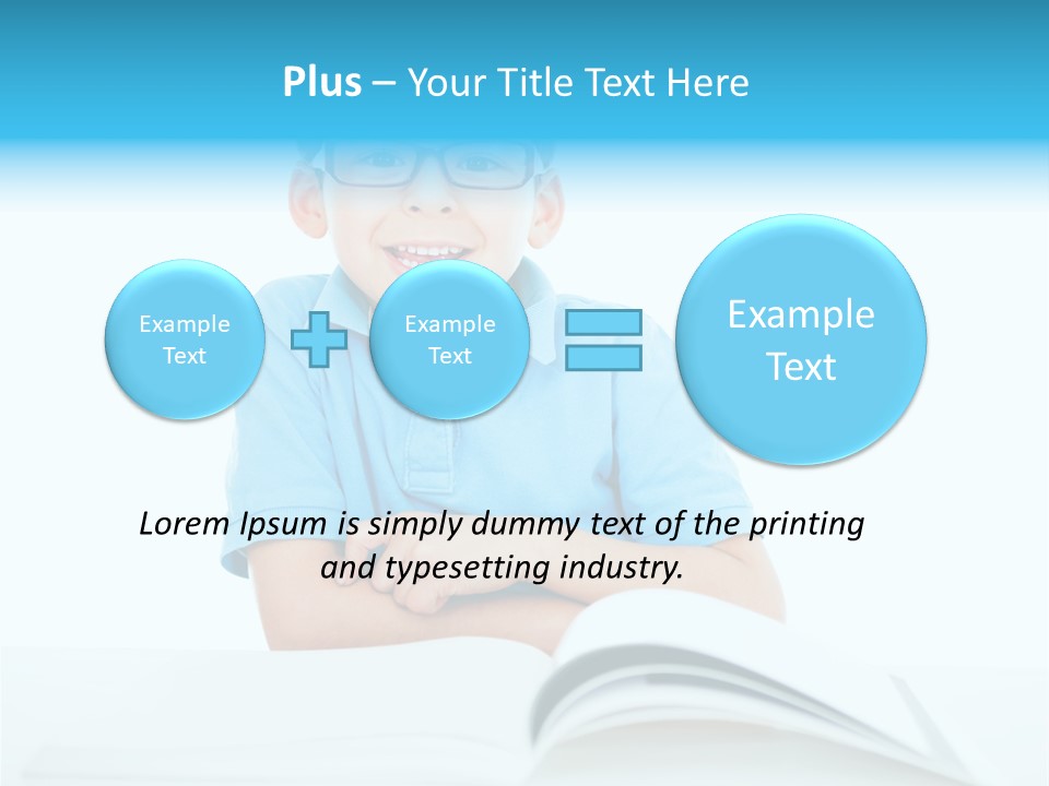 Preschool People Eyeglasses PowerPoint Template