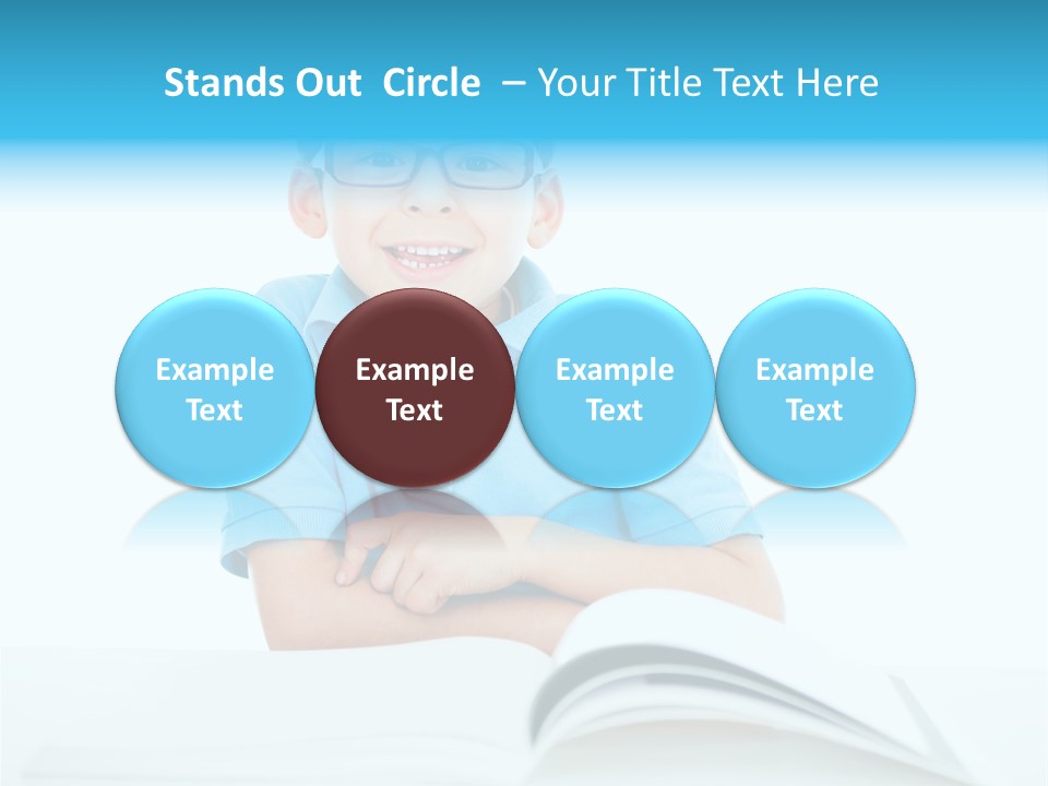 Preschool People Eyeglasses PowerPoint Template