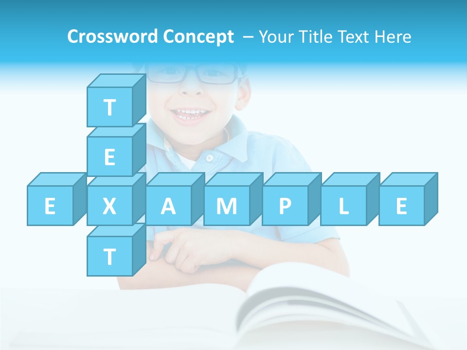 Preschool People Eyeglasses PowerPoint Template