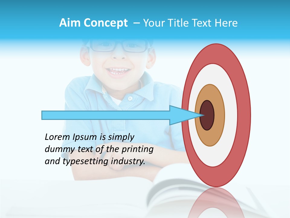 Preschool People Eyeglasses PowerPoint Template