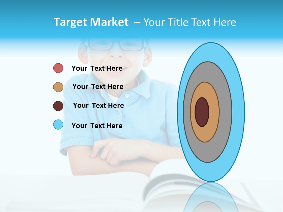 Preschool People Eyeglasses PowerPoint Template