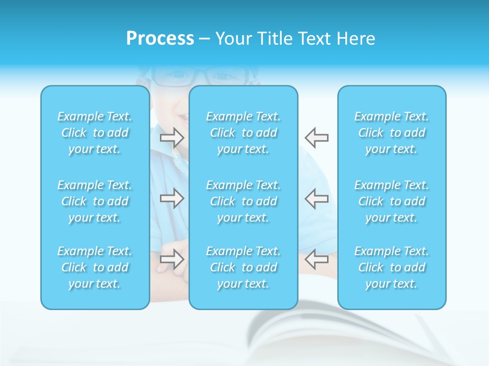 Preschool People Eyeglasses PowerPoint Template