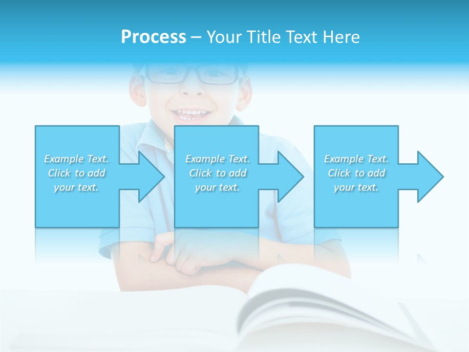 Preschool People Eyeglasses PowerPoint Template
