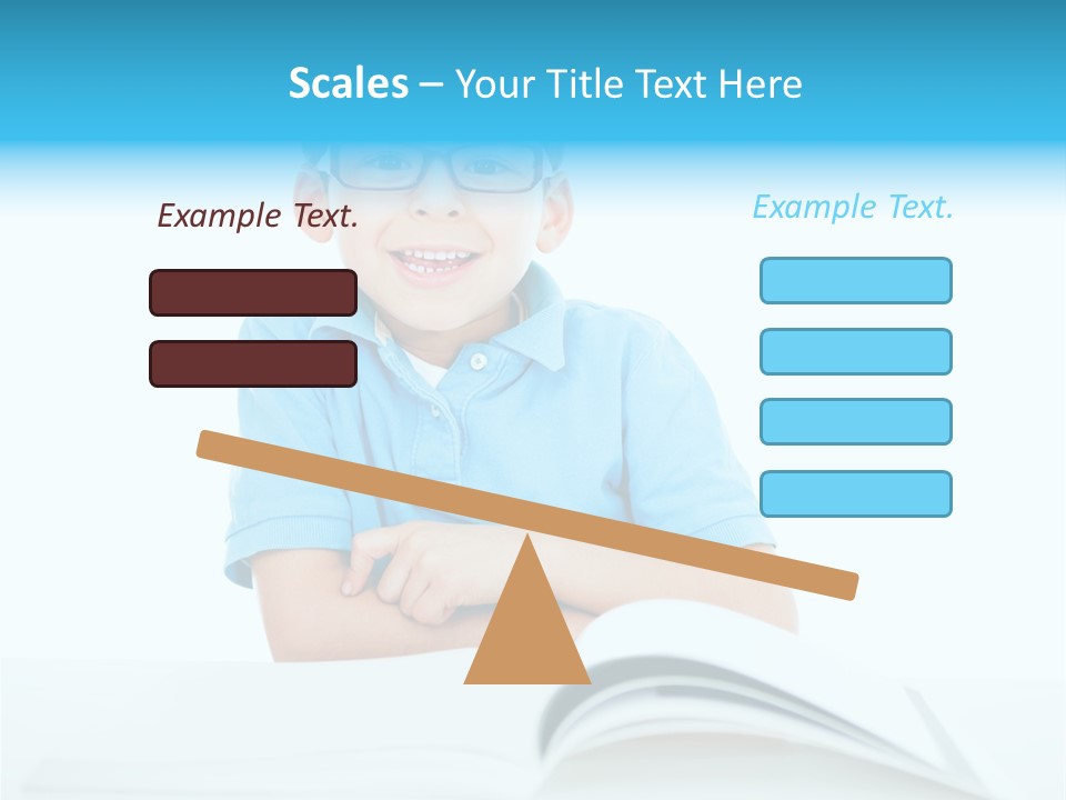 Preschool People Eyeglasses PowerPoint Template