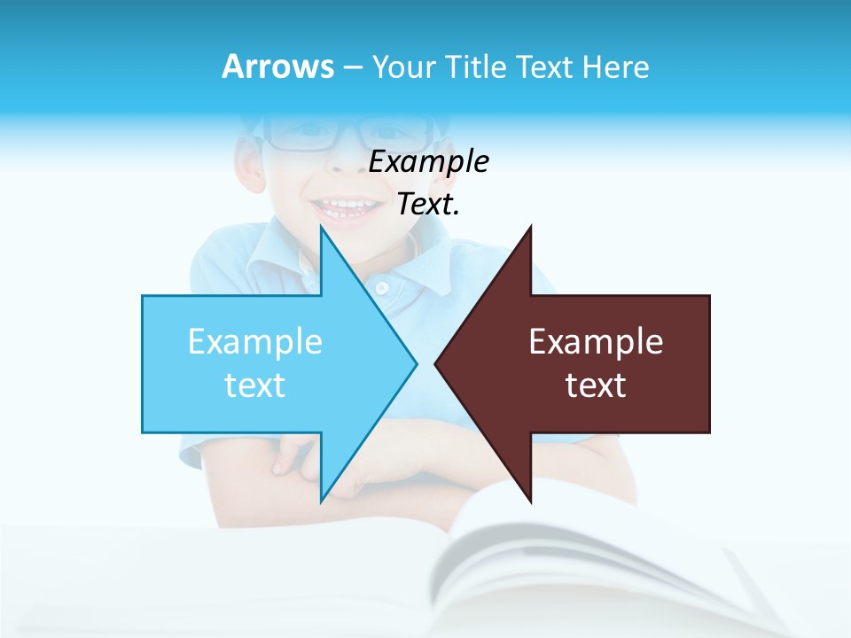 Preschool People Eyeglasses PowerPoint Template