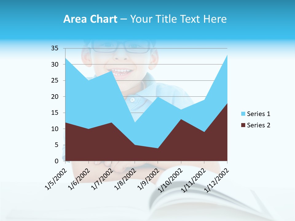 Preschool People Eyeglasses PowerPoint Template