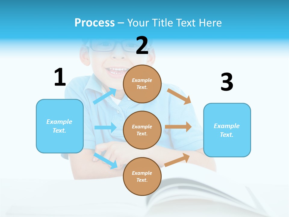 Preschool People Eyeglasses PowerPoint Template