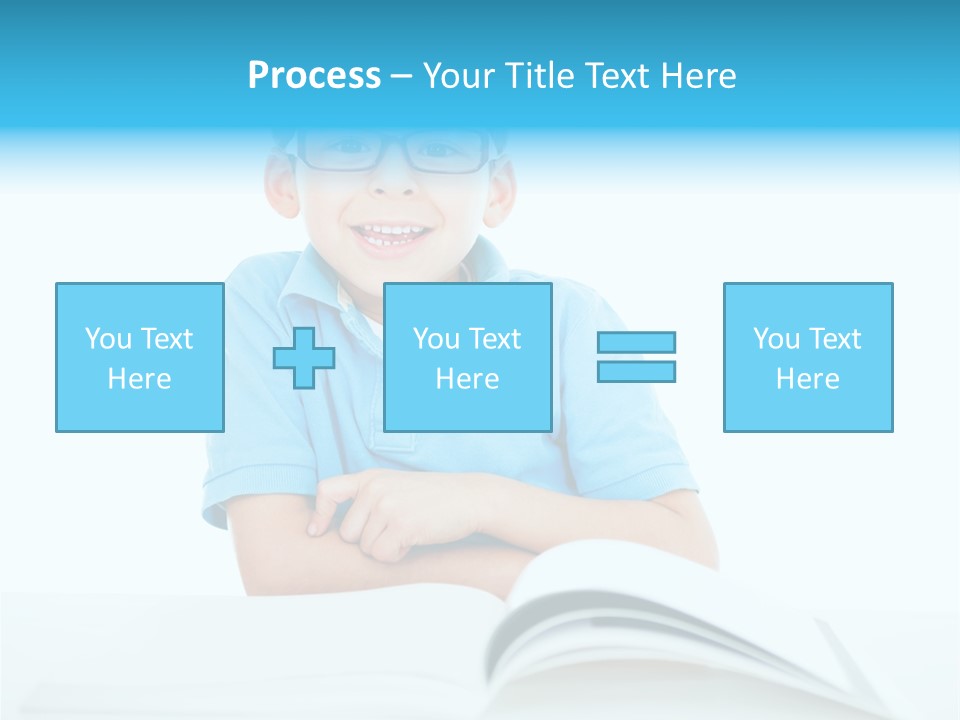 Preschool People Eyeglasses PowerPoint Template