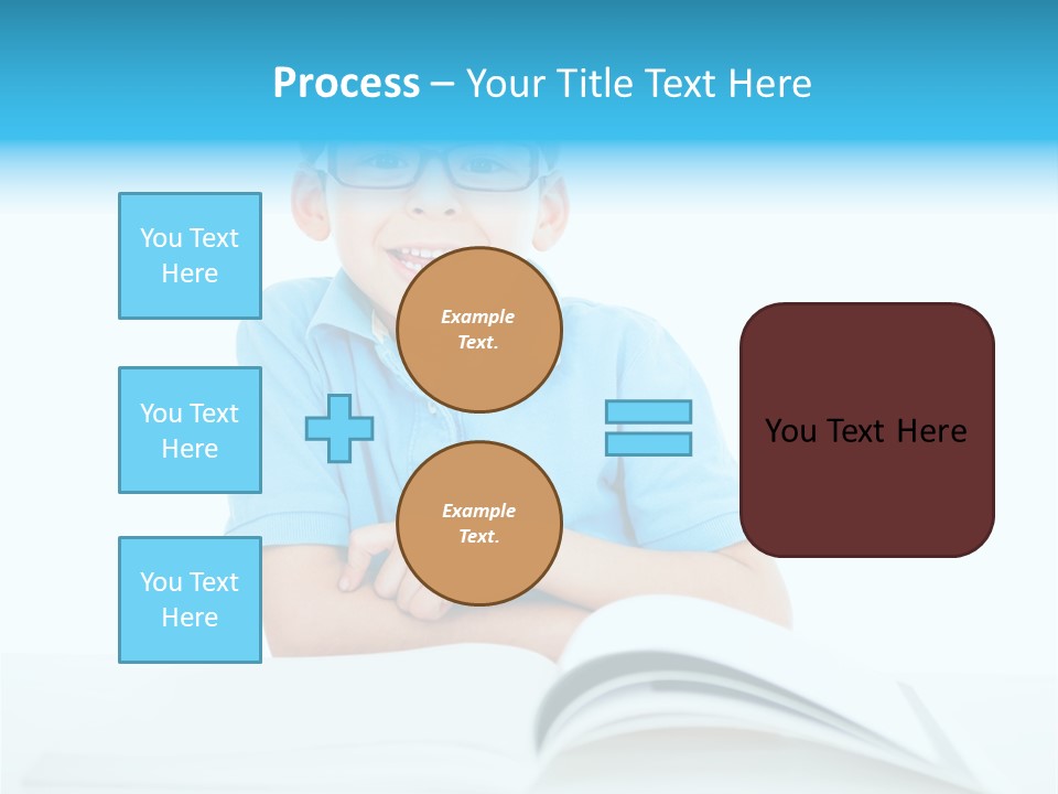 Preschool People Eyeglasses PowerPoint Template
