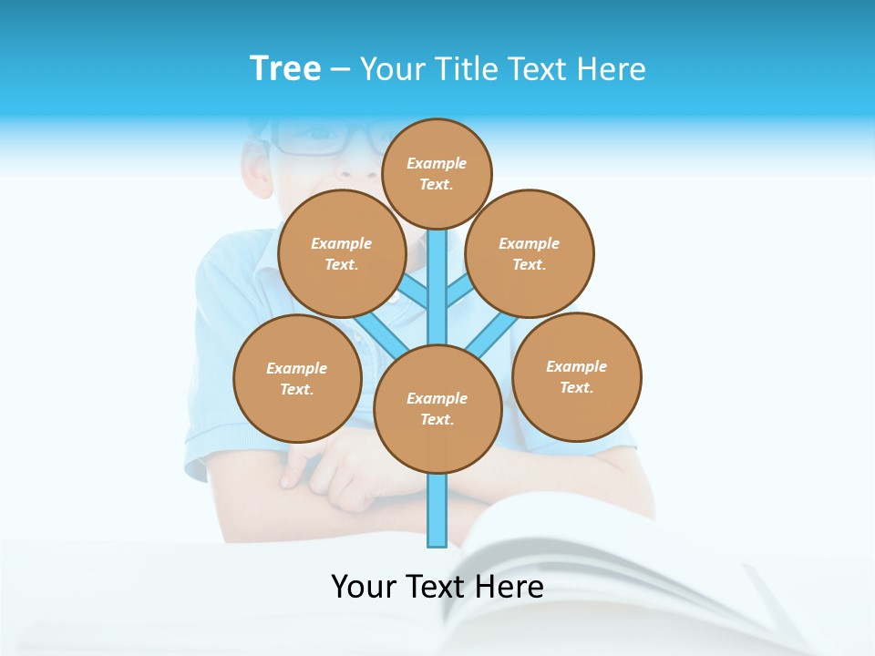 Preschool People Eyeglasses PowerPoint Template