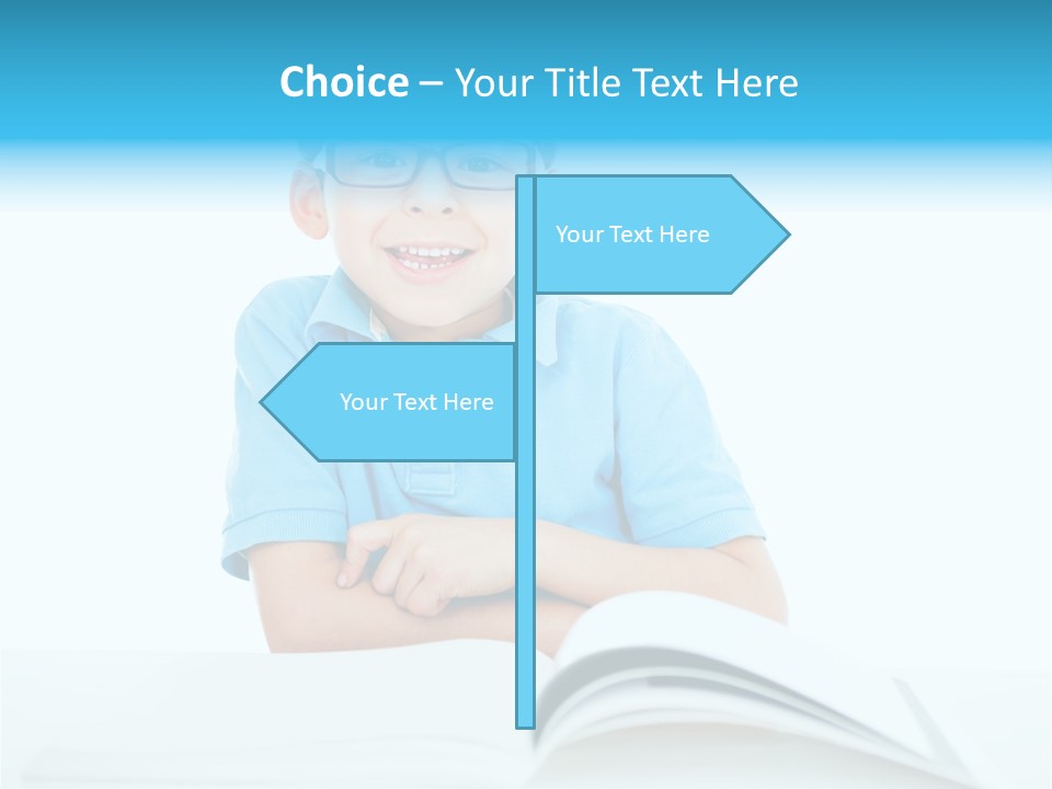 Preschool People Eyeglasses PowerPoint Template