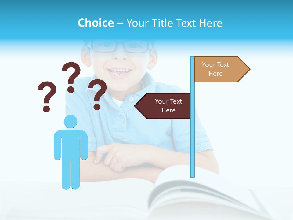 Preschool People Eyeglasses PowerPoint Template