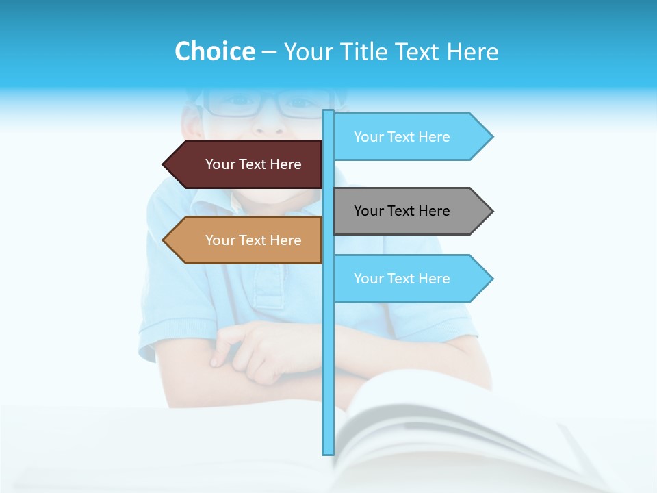 Preschool People Eyeglasses PowerPoint Template