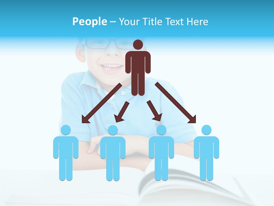 Preschool People Eyeglasses PowerPoint Template